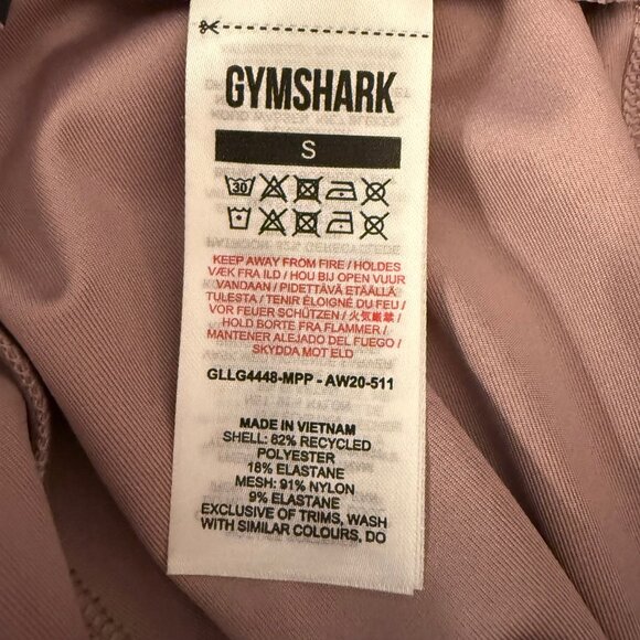 Gymshark Chalk Women's Mallow Purple Splatter Leggings Size S - Picture 9 of 13